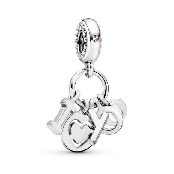 PANDORA I Love You Dangle Charm - Picture 1 of 4